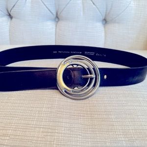 Silpada Black Leather Belt